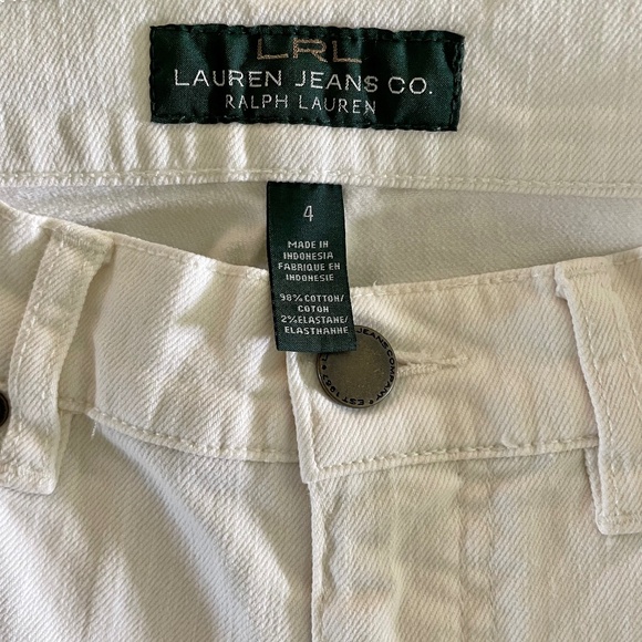Lauren Ralph Lauren LRL Cream Classic Straight Jeans - Picture 2 of 6